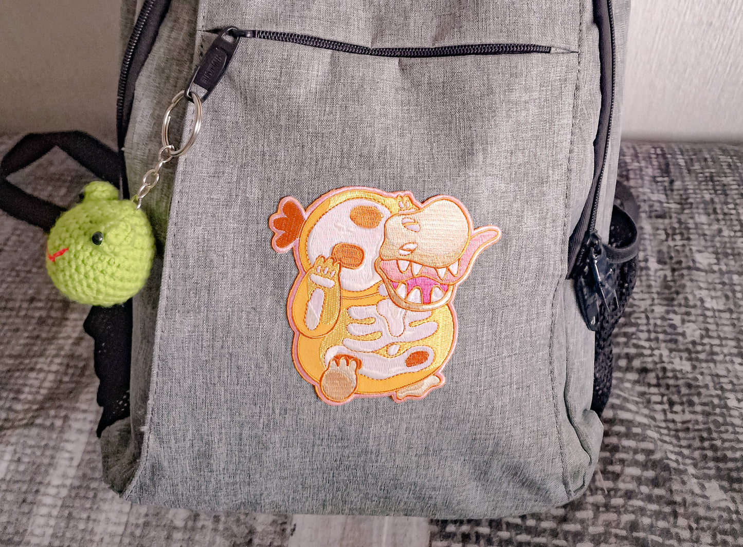 GLOW IN THE DARK SKELLY PSYDUCK PATCH