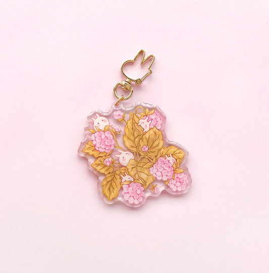 RASPBERRY BUNS KEYCHAIN