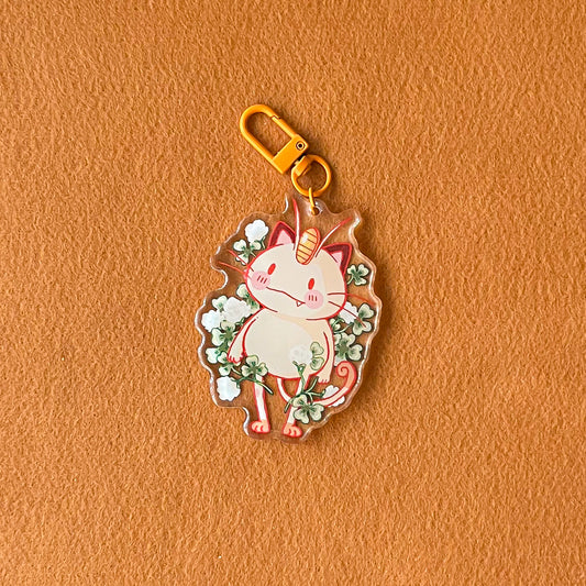 MEOWTH CLOVERS KEYCHAIN