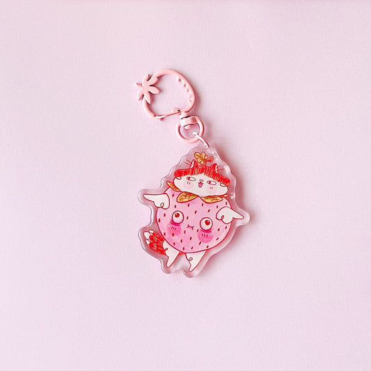 USHI STRAWBERRY KEYCHAIN