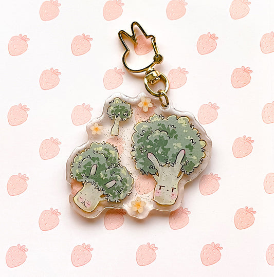 BROCCOLI BUNS KEYCHAIN