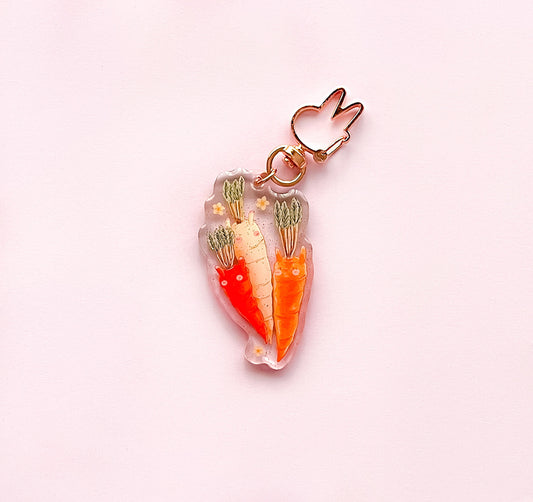 CARROT BUNS KEYCHAIN