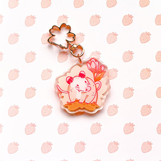 POSSUM SAKURA KEYCHAIN