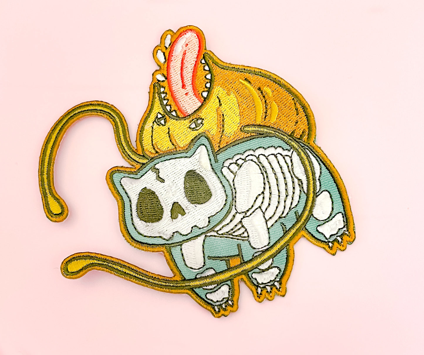 GLOW IN THE DARK SKELLY BULBASAUR PATCH