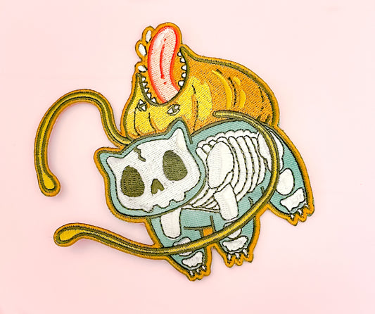 GLOW IN THE DARK SKELLY BULBASAUR PATCH