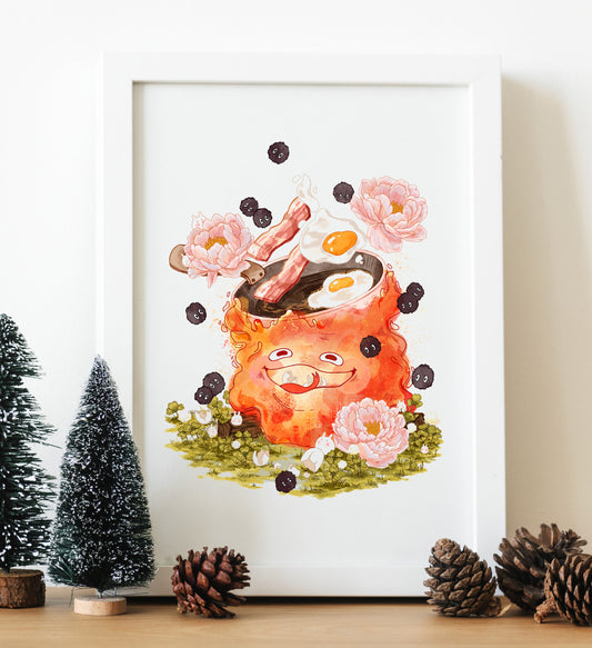CALCIFER BREAKFAST PRINT
