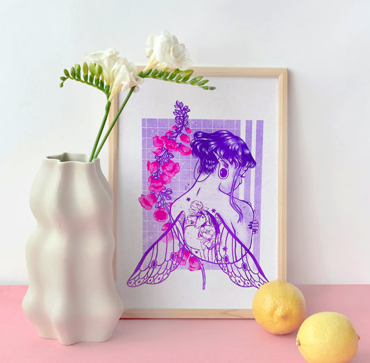 MONOCHROME FAIRY RISO PRINT