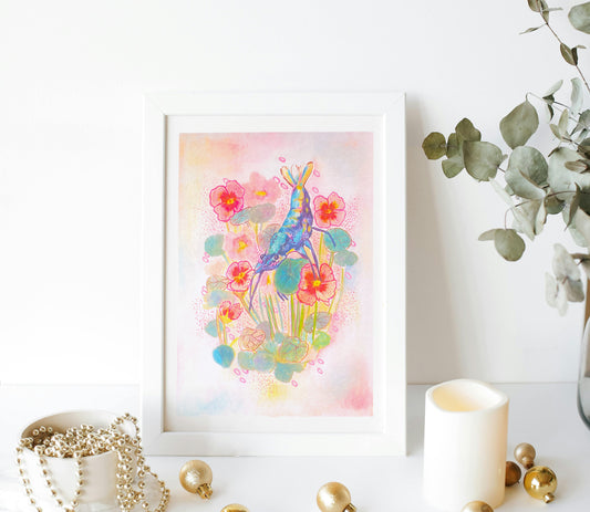BLUE SHRIMP RISO PRINT