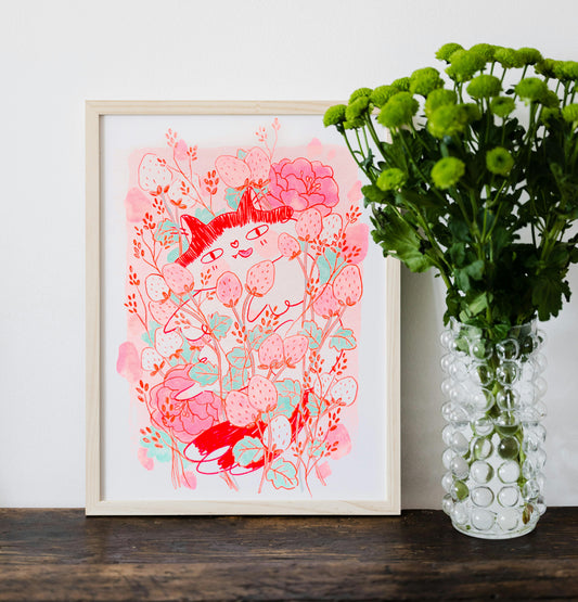 USHI ICHIGO RISO PRINT