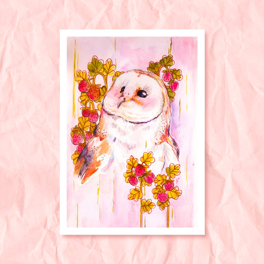 BARN OWL PRINT