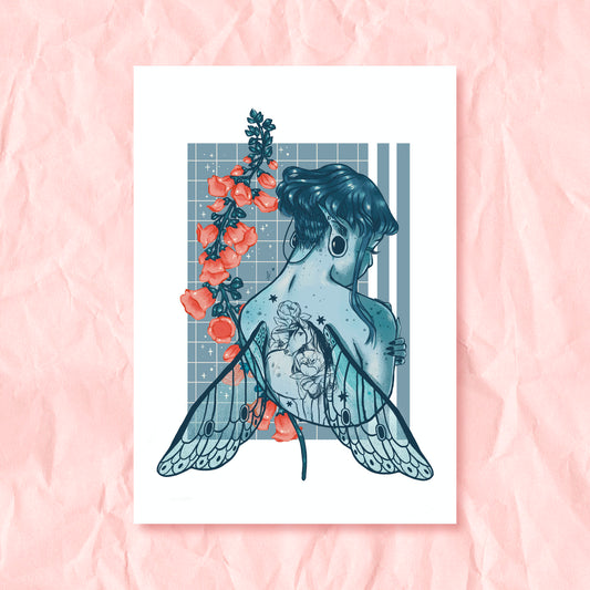 MONOCHROME FAIRY PRINT