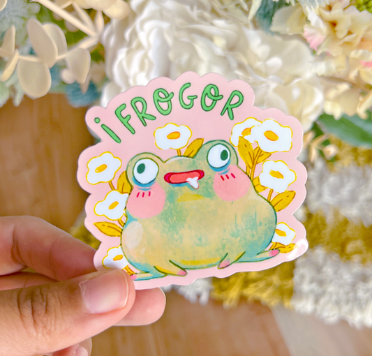 I FROGOR FROG STICKER