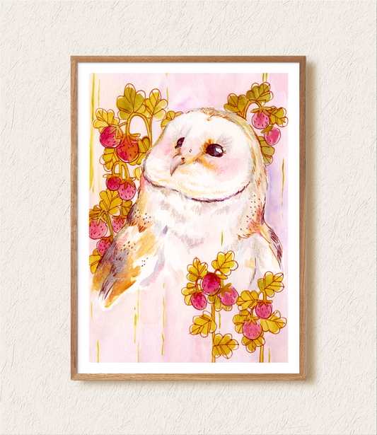 BARN OWL PRINT